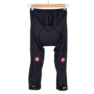 Castelli Women's Black Padded Cycling Crop Tights M